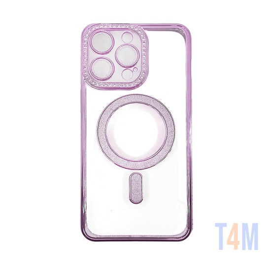 Magnetic Case with Camera Lens for Apple iPhone 15 Pro Pink